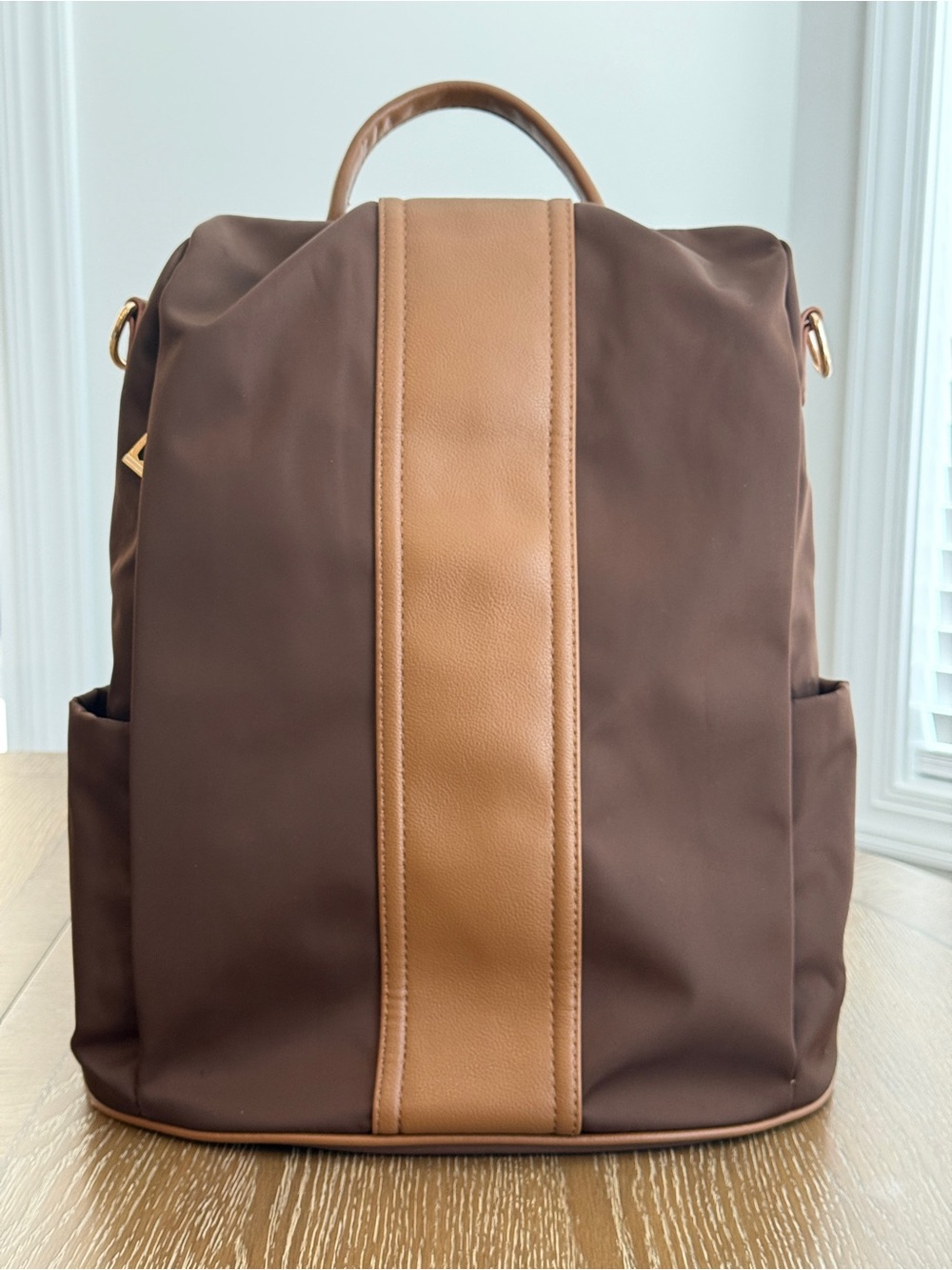 Pincnel Women’s Nylon Brown/Tan Waterproof Anti Theft Backpack Purse |Travel Bag